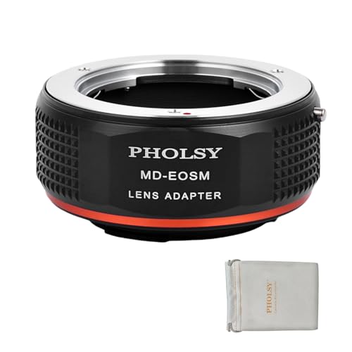 PHOLSY Lens Adapter Compatible with Minolta MD MC Lens to Canon EF-M Camera Minolta MD to EOS M
