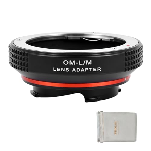 PHOLSY Lens Mount Adapter Compatible with Olympus OM Lens to Leica M Camera Olympus OM to Leica M