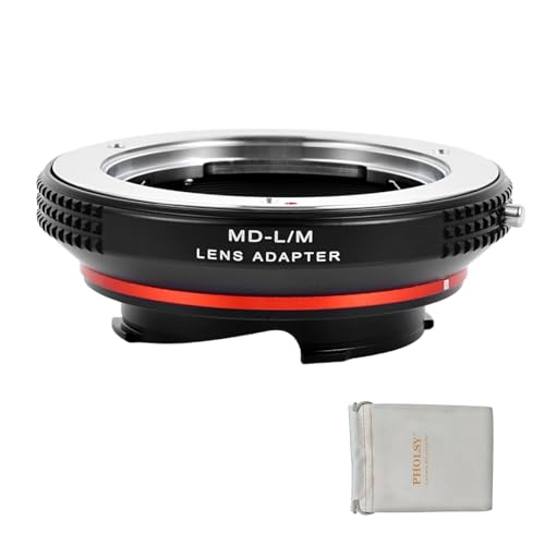 PHOLSY Lens Adapter Compatible with Minolta MD MC Lens and Leica M Camera Minolta MD to Leica M