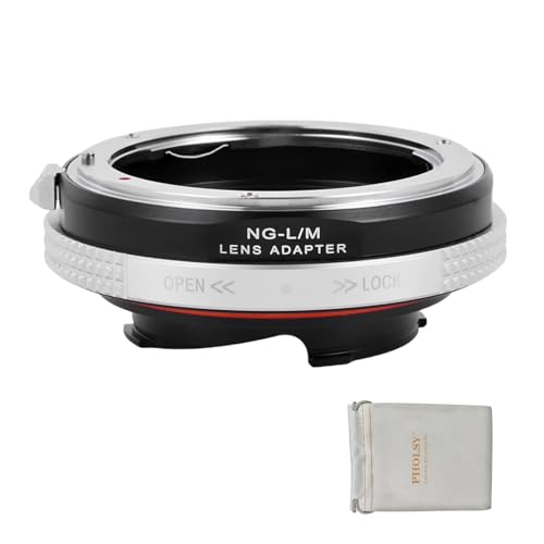 PHOLSY Lens Adapter Compatible with Nikon F (G-Type) Lens to Leica M Camera Nikon G / F to Leica M
