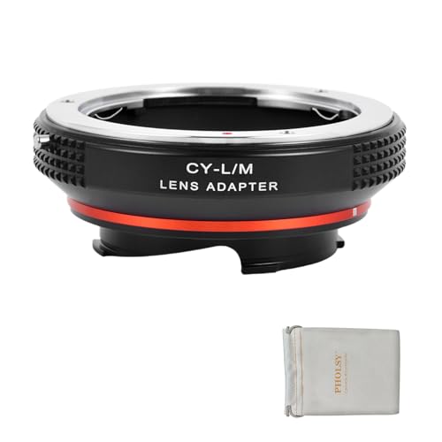PHOLSY LensAdapter Compatible with Contax Yashica CY Lens to Leica M Camera Contax / Yashica CY to Leica M