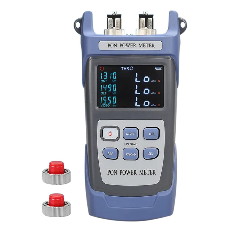 [Australia - AusPower] - PON Optical Power Meter with SC/FC APC Connector, Optical Fiber Test Equipment for PON Network 1 PON OPM-APC 