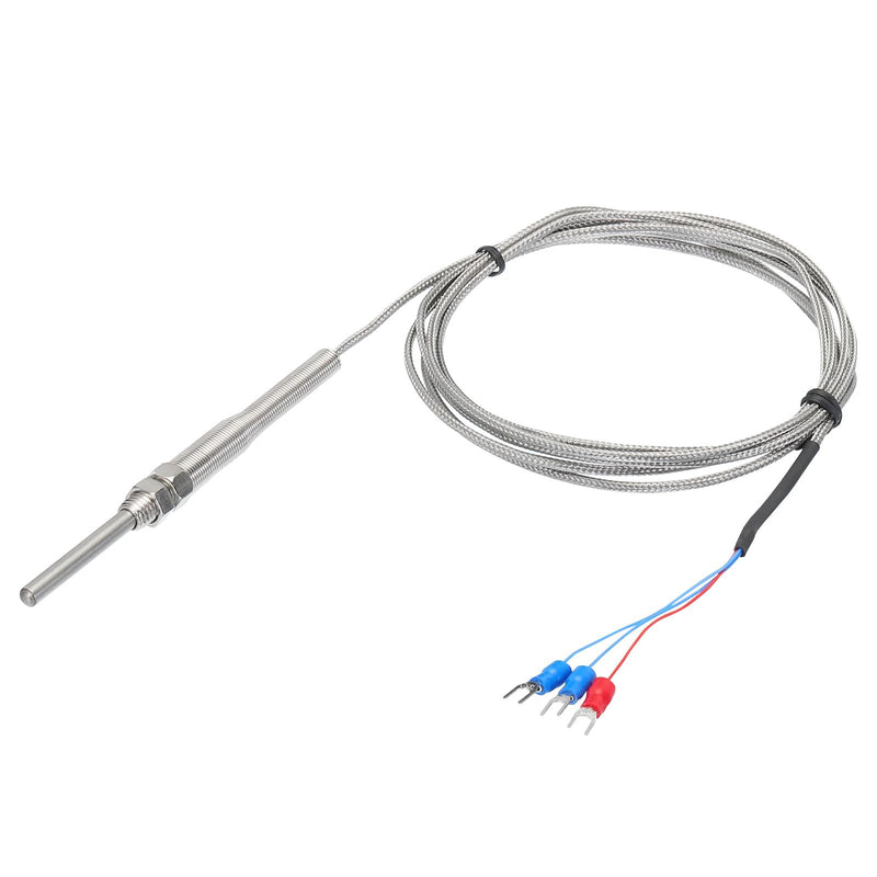 [Australia - AusPower] - MECCANIXITY PT100 RTD Thermocouple Stainless Steel M8 Temperature Sensor Probe -50 to 500C 6.6ft 5x50mm 