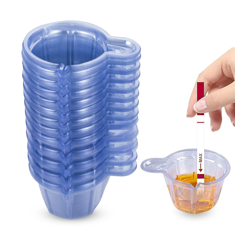 [Australia - AusPower] - 130 Pack Disposable Urine Cups, 40ml Thicken Plastic Urine Specimen Container Cups Disposable Urine Cups, Clear Easy to Collect Urine for Cups for Pregnancy Test, Ovulation Test, pH Test 