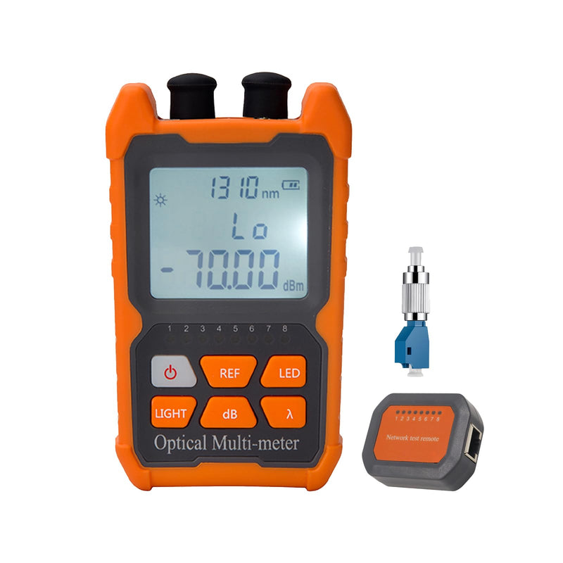 [Australia - AusPower] - 4 in 1 Function Fiber Optic Tester Portable Optical Power Meter (FC/SC/ST) & VFL 2mw Visual Fault Locator & LED, OPM & VFL, Range: (-70) dBm ~ (+6) dBm, 1pc -70 dBm to +6 dBm 