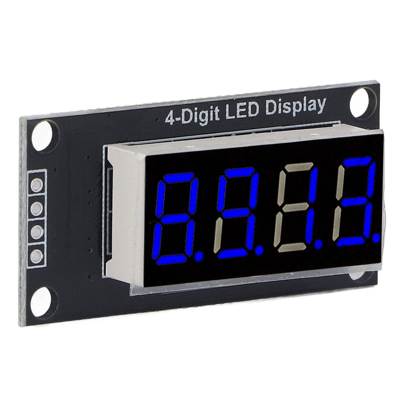 Led Segment Display, 4 Digit Tube Led 7 Segment Display Module TM1637 Drive Chip Tube Clock Display 0.36in Blue Display Led, Led Segment Displays