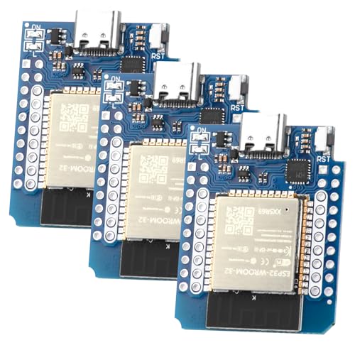 Pack of 3 Mini for ESP32 Development Board NodeMCU WiFi Bluetooth Development Board CH9102F Chip Compatible Arduino IDE