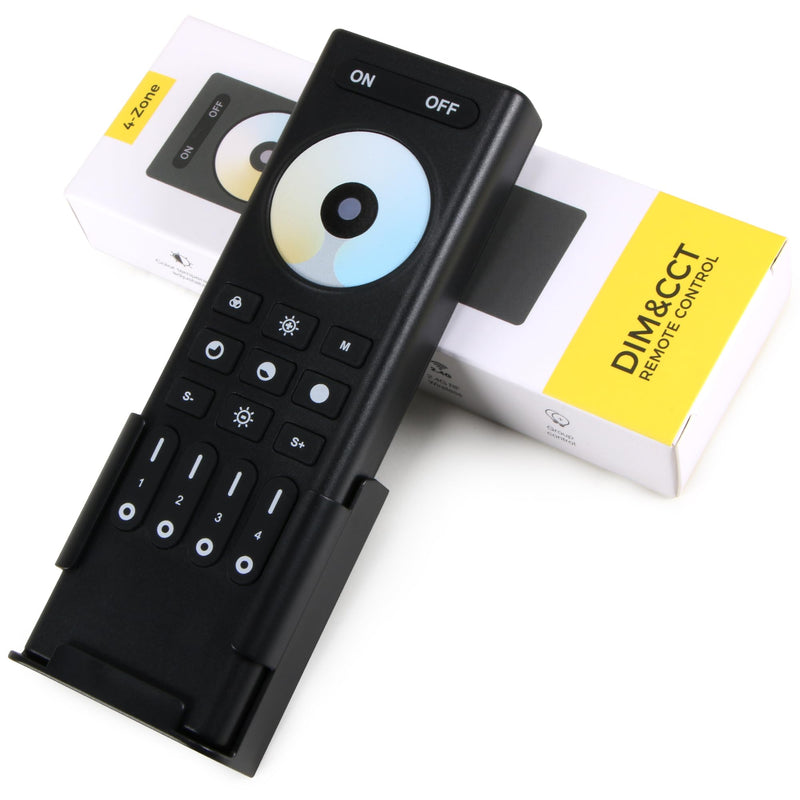 [Australia - AusPower] - XXK RC02RFB RF Remoter, 4-Zone 2.4G Handheld RF Remote Control Compatible with CCT LED Controller, 99ft Wireless Control 4 Channel Group Control for Home CCT LED Strip Lights 