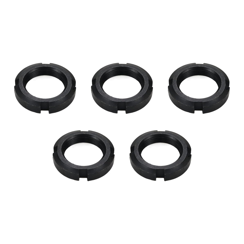 5pcs 4-Slot Retaining Nuts Lock Nuts Slotted Nuts High Hardness Carbon Steel (M30x1.5)