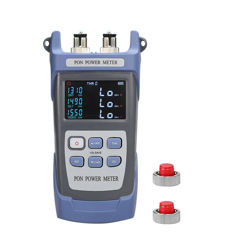 [Australia - AusPower] - Optical Fiber Cable UPC PON Power Meter Tester Tool ONT OLT Handheld PON Network Detection Online Fiber Tester with FC SC UPC Adapter SC-UPC 