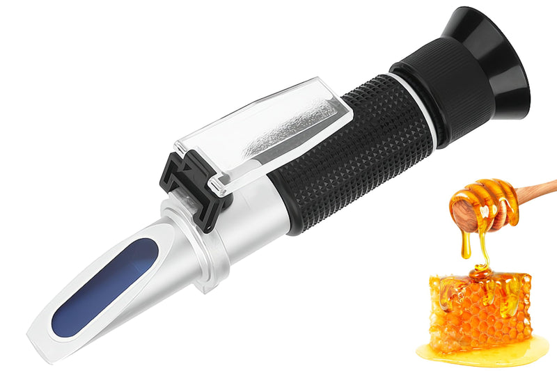 [Australia - AusPower] - Honey Refractometer for Honey 0 to 20% Sugar Test Range with ATC for Most Liquid Sugar Tests 
