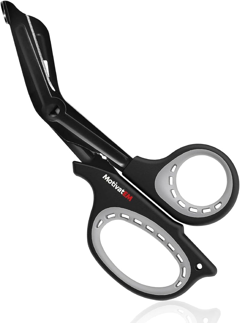 [Australia - AusPower] - Trauma Shears for Doctors, Nurses, Paramedics, EMTs – 7.5” Rubberized Bandage Scissors for Easy Grip - Trauma Shears for Nurses and First Aid Box – Stainless Steel First Aid Scissors 