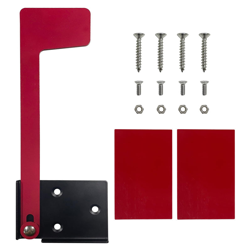 [Australia - AusPower] - Reagia Professional Mailbox Flag, Durable Galvanized Steel Mailbox Replacement Flag Kit, Easy Installation, No Tools Required Stick On Mailbox Flag, Mailbox Red Flag for Wall & Post Mount Mailboxes 
