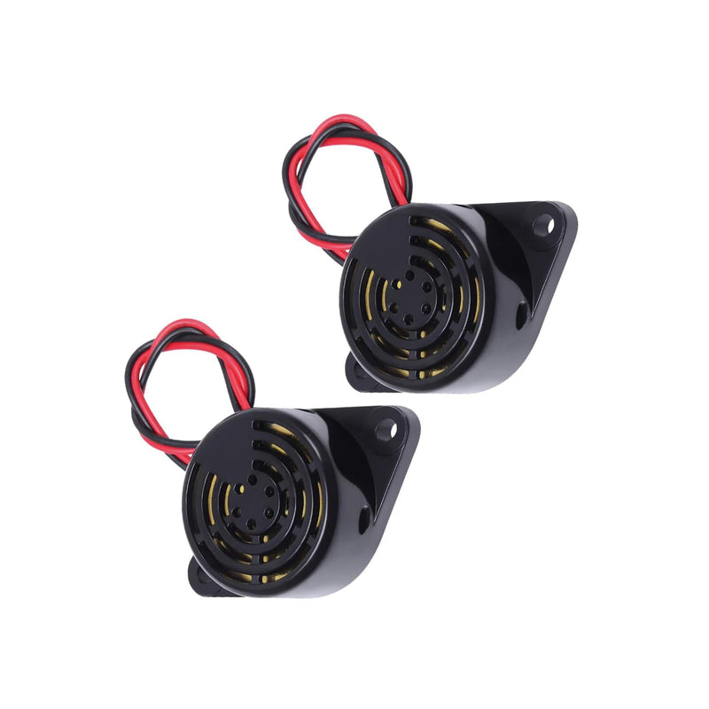 [Australia - AusPower] - 5PCS Active Piezo Buzzer 24V 3015 Adjustable Volume High Decibel Piezo Beep Tone Alarm Ring Continuous Sound Black 