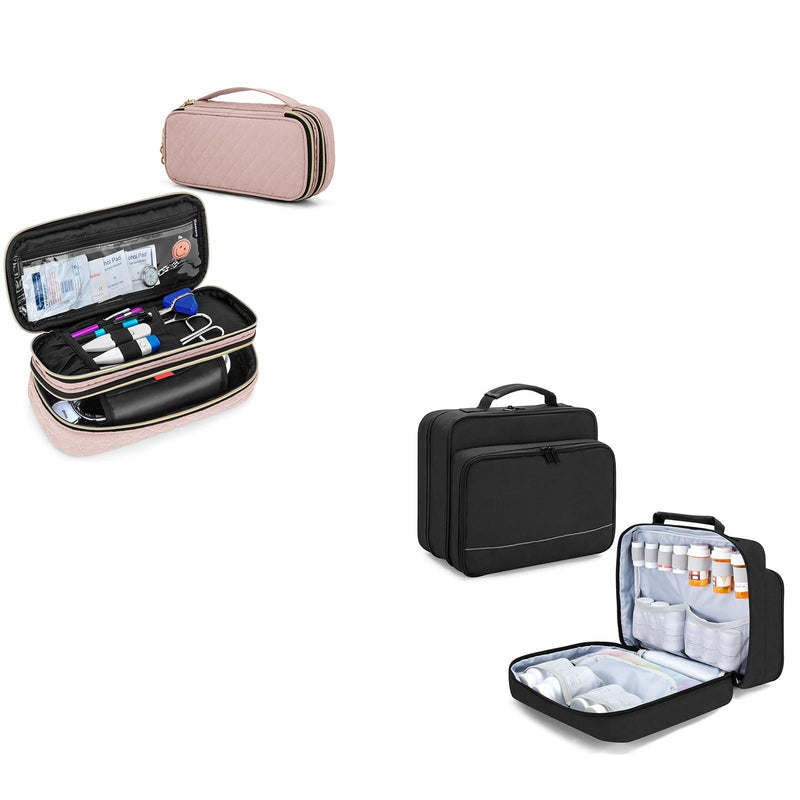 [Australia - AusPower] - Damero 2-Layer Stethoscope Case Bundle with Pill Bottle Bag 