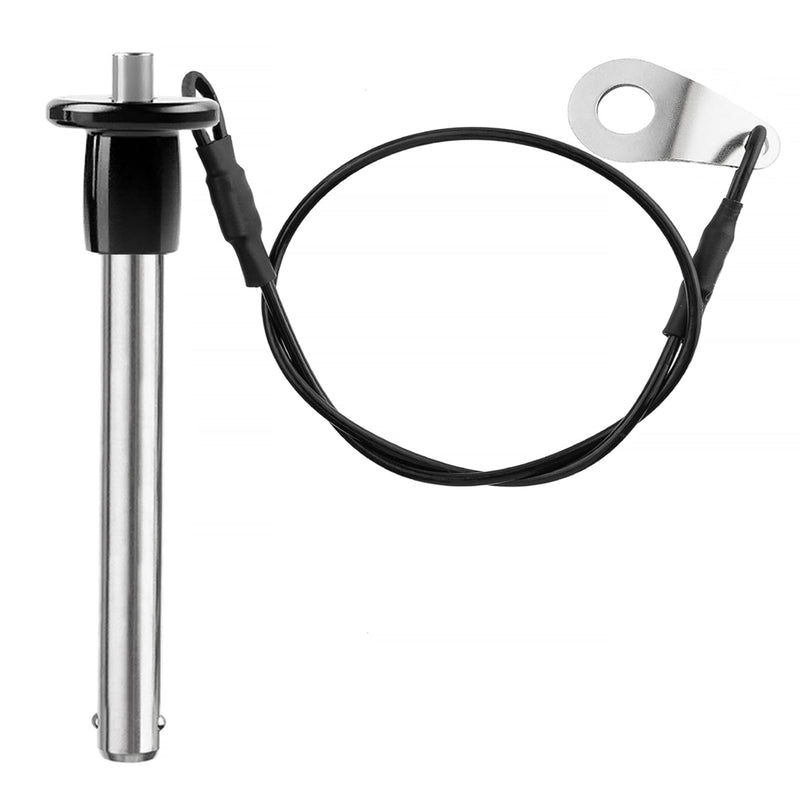 [Australia - AusPower] - 304 Stainless Steel Quick Release Pin 5/16 Inch(8mm) Diameter Ball Locking Pin with Push Button Lanyard Cable Usable Length 2"(51mm) Pin Diameter:8 mm Useable Length:51mm 