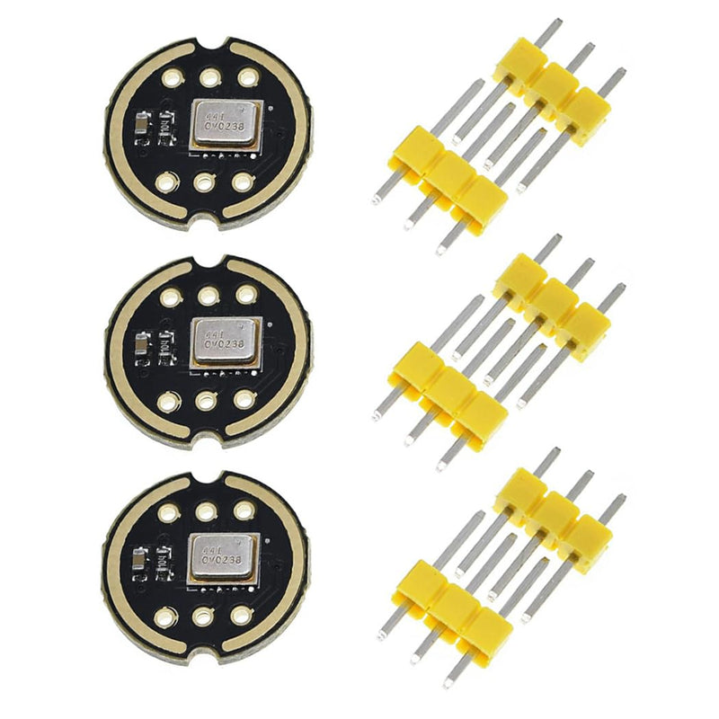 Hailege 3pcs INMP441 Omnidirectional Microphone Module 24 Bit Data I2S Interface Digital Output High Sensitivity High Precision