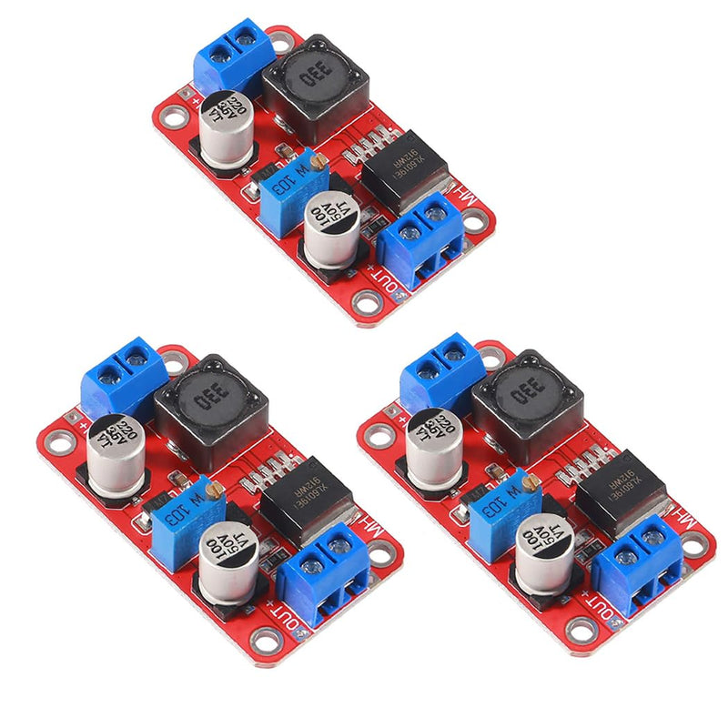 Hailege 3pcs XL6019 (XL6009 Upgraded) DC-DC Step Up Boost Power Module Adjustable Output 5V 12V 24V