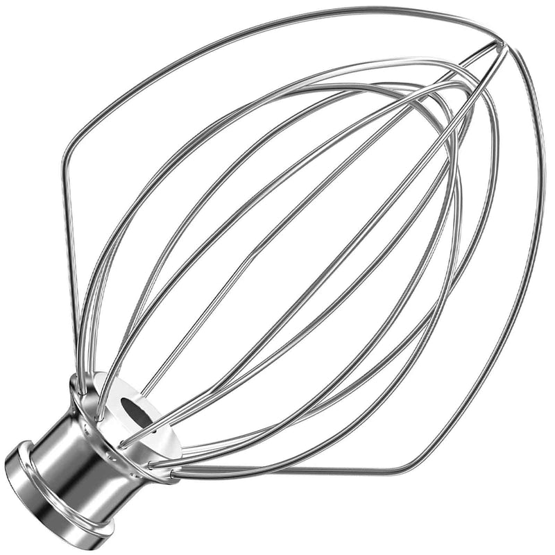 [Australia - AusPower] - KN256 Stainless Steel 6-Wire Whip Attachment for KitchenAid Bowl-Lift Mixer 6 Quart Bowl, Stainless Steel Whisk Replacement for Kitchen Aid Mixer, Dishwasher Safe, Egg Heavy Cream Beater. KN256 