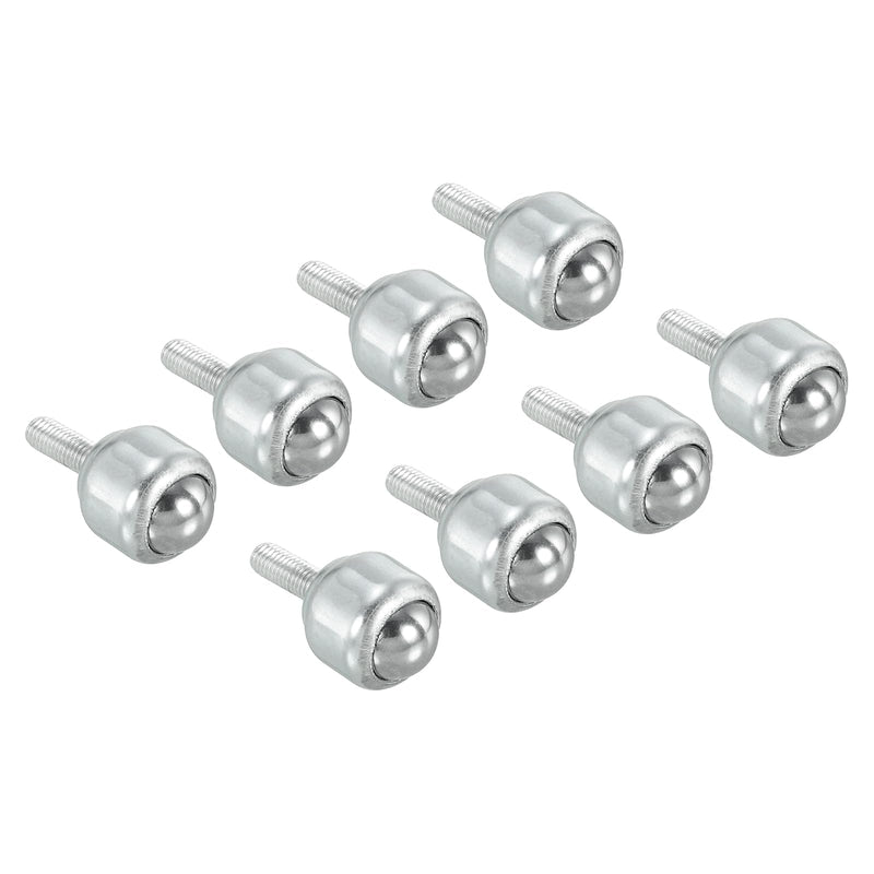 [Australia - AusPower] - PATIKIL Roller Ball Transfer Bearing 1/2", 8 Pack Load 15lbs Stud Mounted Carbon Steel Rotation Caster Unit for Conveyor Roller Stand Transmission 1/2" 