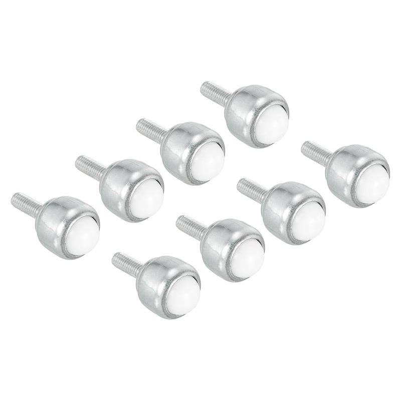 [Australia - AusPower] - PATIKIL Roller Ball Transfer Bearing 1/2", 8 Pack Load 6.6lbs Stud Mounted Nylon Ball Rotation Caster Unit for Conveyor Roller Stand Transmission 1/2" 