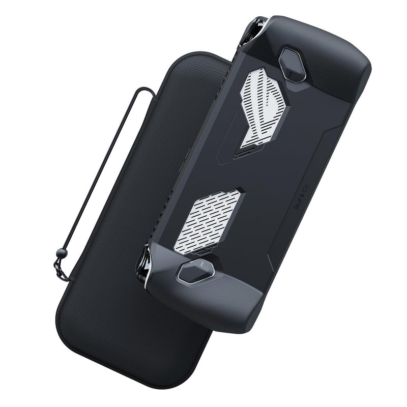 [Australia - AusPower] - Skull & Co. GripCase for ROG ALLY, GripCase Ally Bundle and Slim Carrying Case for ROG Ally Bundle-GripCase + EDC Case Bundle-Black 
