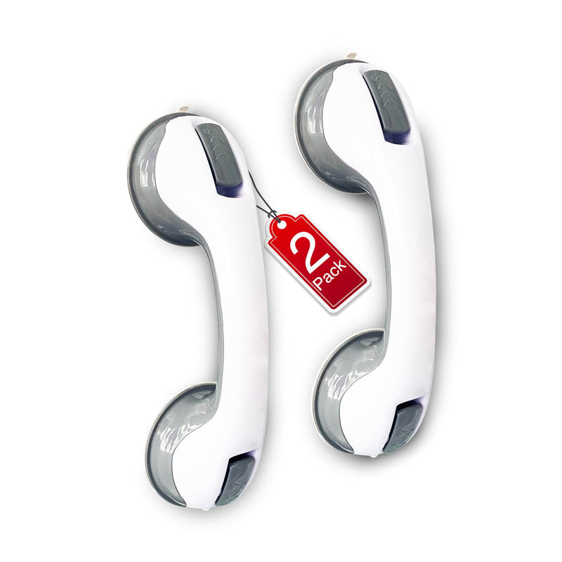 [Australia - AusPower] - 2 Pack Grab Bars for Showers - Shower Handle Strong Suction Shower Bar, Safety Grab Bars for Bathtubs and Showers Chair for Inside Shower Accessories, Bathroom Grab Bar for Seniors, Handicap,Elderly 