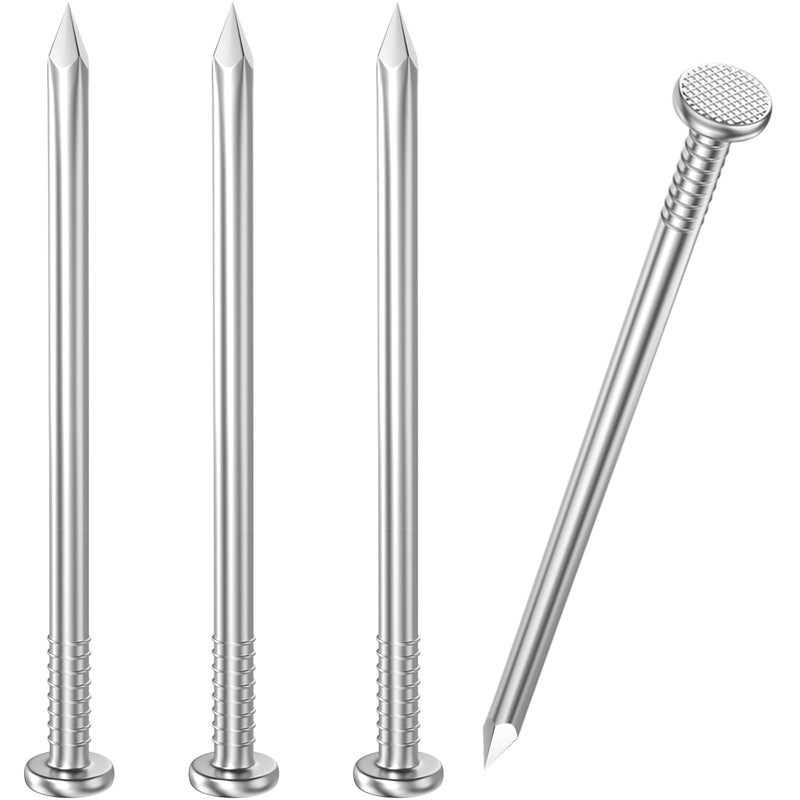 [Australia - AusPower] - 300PCS Stainless Steel Hardware Nails, 1-1/2 Inch Flat Head Nails for Hanging Pictures, Picture Hanging Nails, Small Nails, Wall Nails, Wood Nails, Finishing Nail 1-1/2 In (300 Nials) Silver 