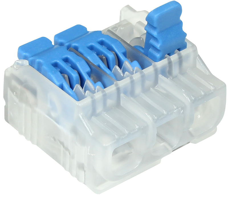 [Australia - AusPower] - IDEAL Electrical 30-05L23 In-Sure Lever Wire Connector 3-Port, 50/Bag 
