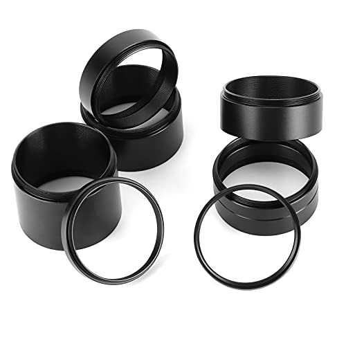 Srliya Set of Telescope Adapter spacers m42 Spacer kit 19×14×5 8pcs Set 3 5 7 10 12 15 20 30mm Lens Adapter Extension Tube Astronomical Telescope Accessory