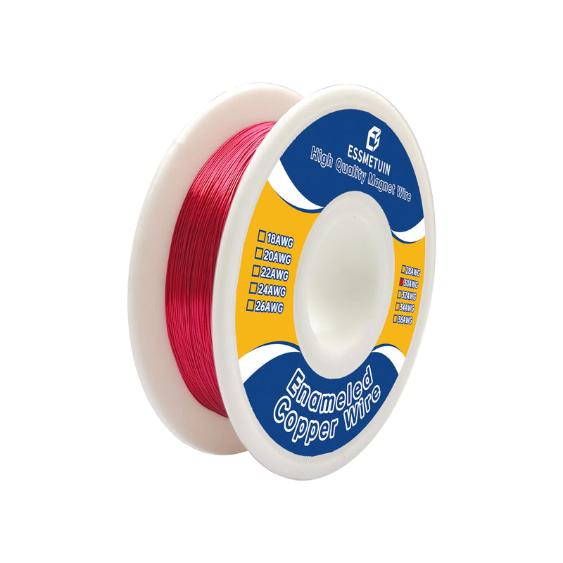 [Australia - AusPower] - Enameled Copper Wire for Transformers Inductors, Motor, 30 AWG Magnet Wire - 50G(1.75OZ) Temperature Rating 155? 30Gauge 1 