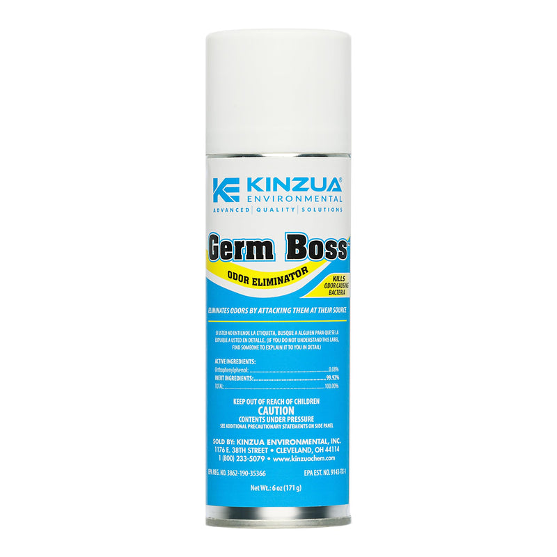 [Australia - AusPower] - Kinzua Environmental Germ Boss Strong Odor Eliminator, Fast-Acting Cleaning & Deodorizing Fogger, Mold Bomb Fogger for Smell Control with Fresh Scent, Covers Up to 1,000 cu ft, 6 oz 6 Ounce (Pack of 1) 