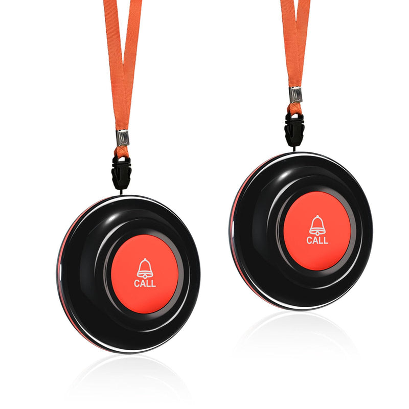 CallToU Wireless Call Buttons for Caregiver Pager and Calling System Waterproof Nurse Alert Call Buttons for Clinic Nurses Station Restaurant Nursing Home（Need to Be Paired with Receiver to Work）