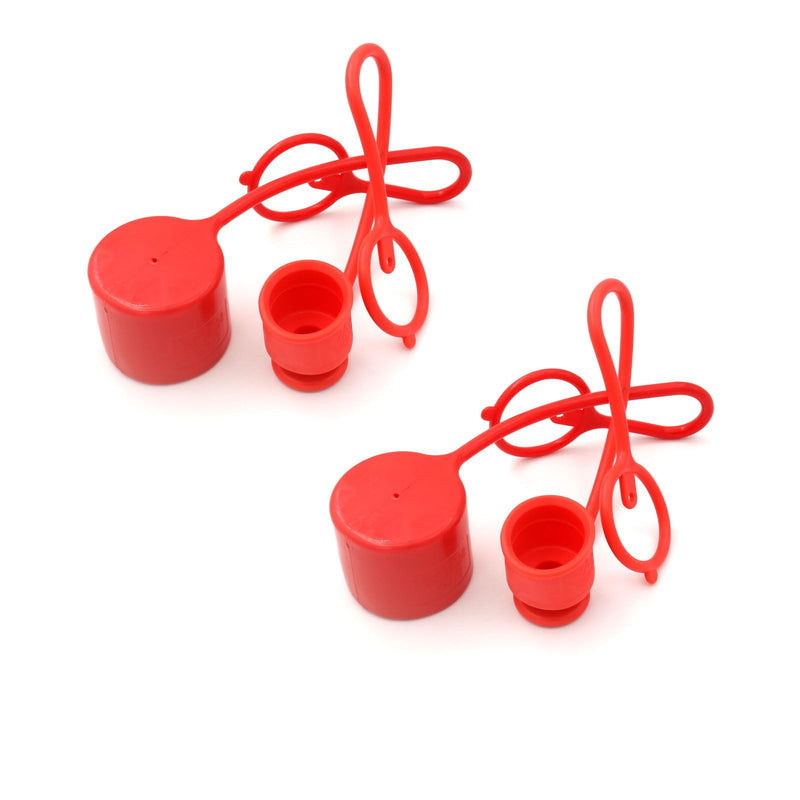 [Australia - AusPower] - 3/8" Skid Steer Bobcat Flat Face Hydraulic Coupler Dust Cap and Plug,CEKER Rubber Covers for ISO 16028 1/2 Hydraulic Male Female Coupling 2set 3/8 Dust cap 2set 