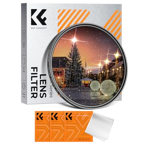 K&F CONCEPT 67mm Variable Star Starburst Filter 4 8 Points