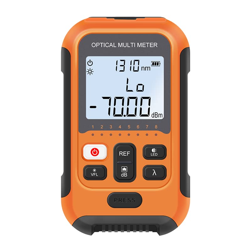 [Australia - AusPower] - Mini Optical Fiber Power Meter FC/SC/ST Universal Interface Fiber Tester Built-in 2Mw Visual Fault Locator Li-ion Battery USB Charge (OPM&VFL-2Mw-Li -New) OPM&VFL-2Mw-Li -New 