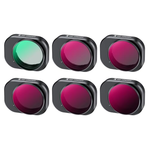 K&F CONCEPT Mini 4 Pro Filter, CPL ND4/PL ND8/PL ND16/PL ND32/PL ND64/PL 6Pack-ND&PL/CPL