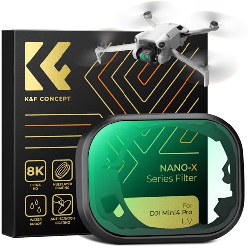K&F Concept Mini 4 Pro UV Filter, MCUV Protection Filter, HD Optical Glass Multi-Coated Filter Compatible with DJI Mini 4 Pro 1Pack-UV