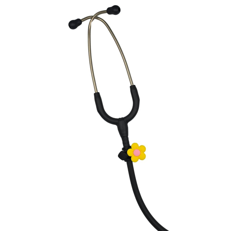 [Australia - AusPower] - Stethoscope Charms - Yellow Flower - Medical Gift 