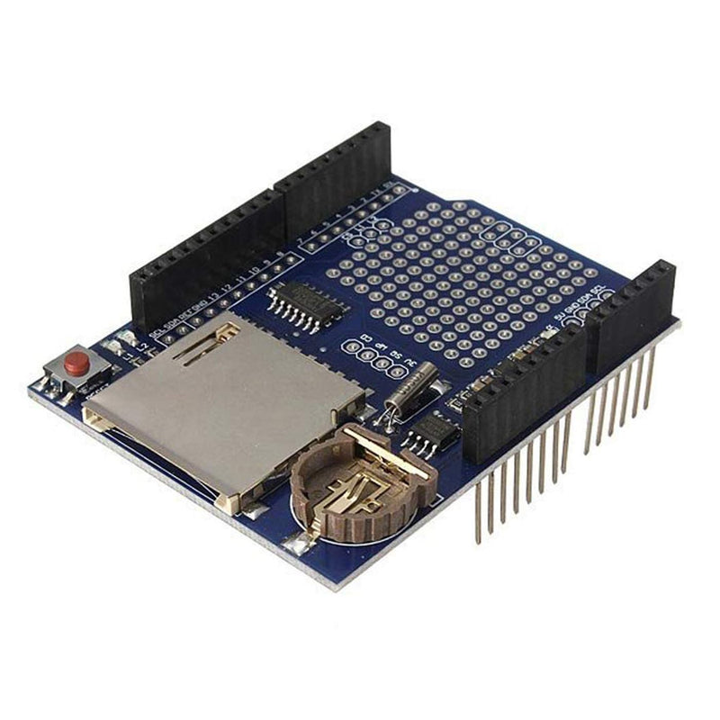 [Australia - AusPower] - Data Logging Shield XD-204 Data Logger Module Logging Shield Data Recorder Shield for Arduino UNO w/SD Card 