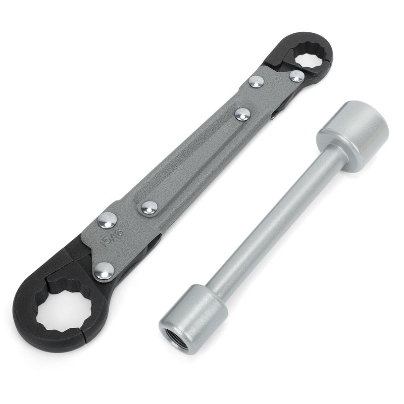 [Australia - AusPower] - Plumbing Tools Angle Stop Wrench Kit, Angle-on Wrench Professional Plumber Wrench Tools for Installing New Compression Angle Stop and Removing the Compression Ring 