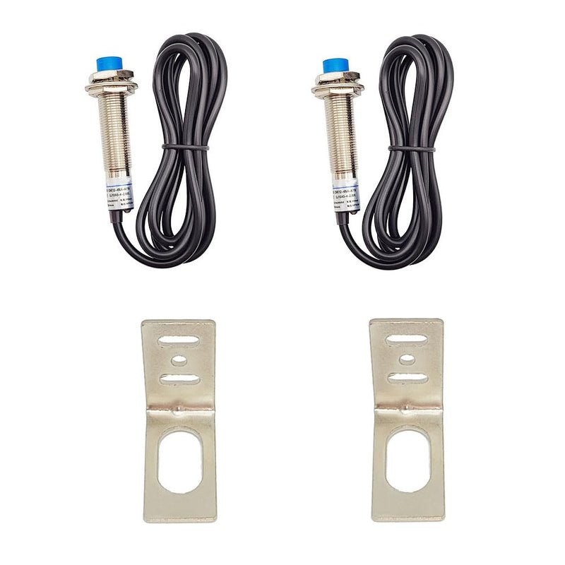 [Australia - AusPower] - M12 Inductive Proximity Sensor LJ12A3-4-Z/BY Normally Open Detection Approach Switch PNP NO 3 Wire DC 6V-36V with L Type Bracket (2 Pack, PNP NO+L type) 