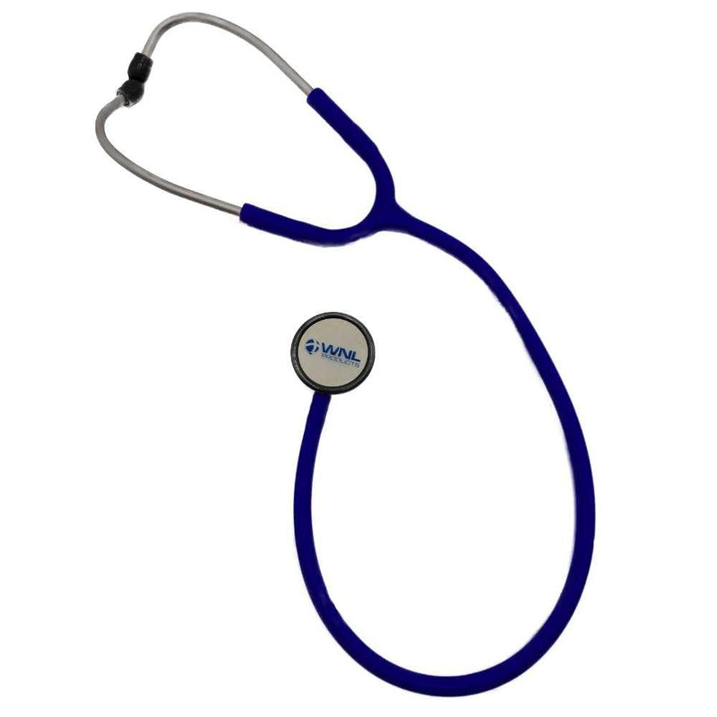 [Australia - AusPower] - WNL Products STE100-NAVY Stethoscope, Dual Head Lightweight Classic Monitoring Scope, 28 Inch - Navy 