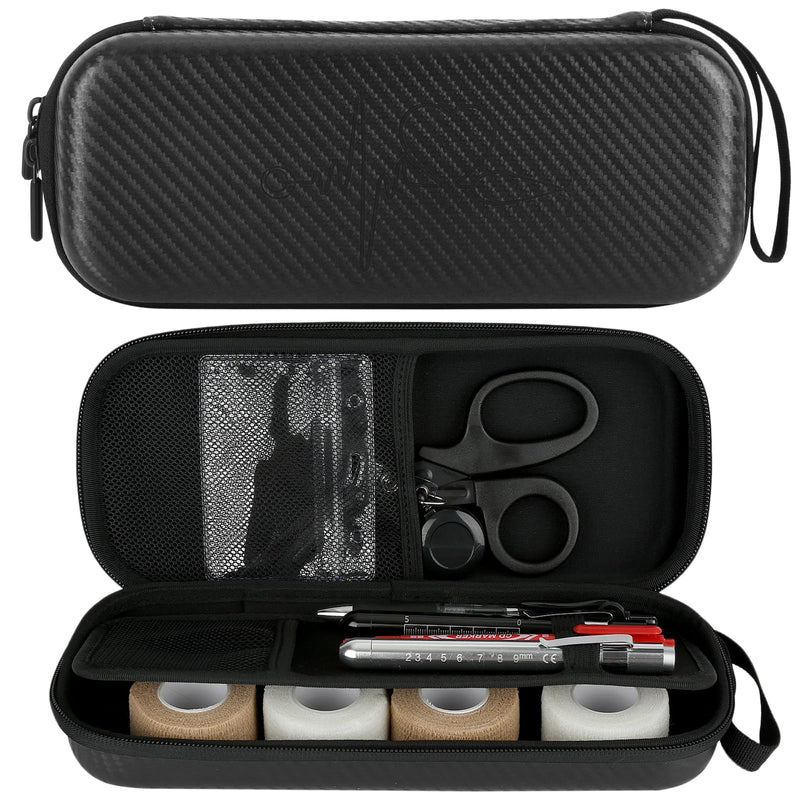 CDBXPRG Stethoscope Case for 3M Littmann,Stethoscope Carrying Case for Nurse Accessories, Hard Stethoscopes Case with Pocket Compatible for Omron/ADC/MDF Stethoscope,Gift for Nursing Students Black Olny Case-Black