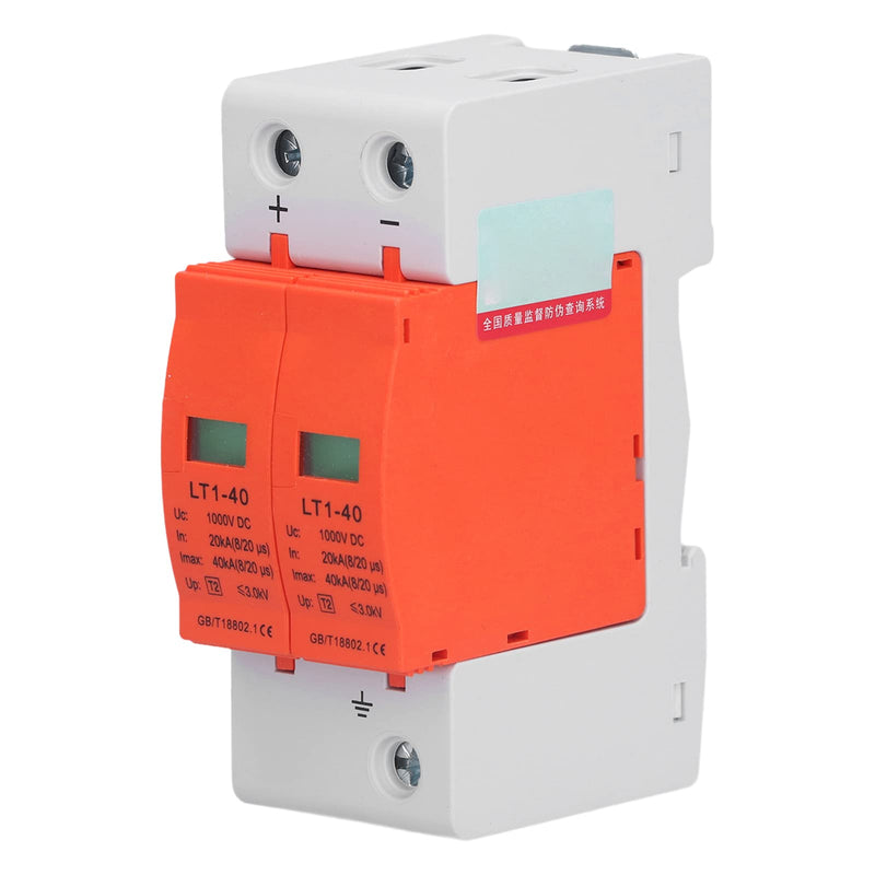 [Australia - AusPower] - Voltage Surge Arrester Device 2P House Surge Protector Surge Protective Device DC Photovoltaic Protector 20â€‘40KA 1000V LT1â€‘40 