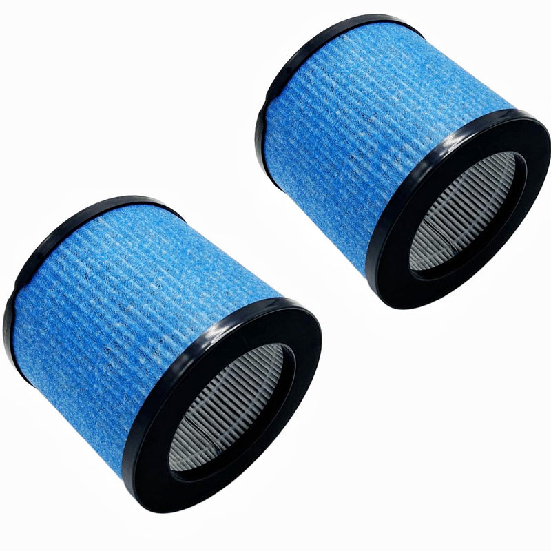 [Australia - AusPower] - Slirceods Replacement True HEPA Filter Compatible with TOPPIN TPAP002 Comfy Air C1 Air Puri-fier, Replace # TPFF002, HEPA and Activated Carbon Filter - 2 Pack 