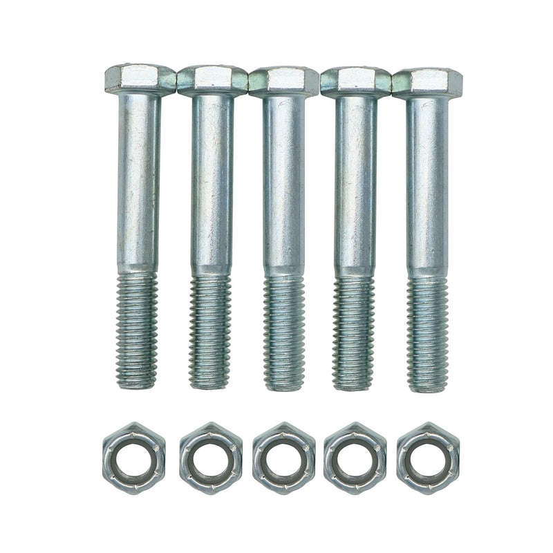 [Australia - AusPower] - 1/2" x 3-1/2" 500101 Shear Bolts and Nylock Nuts (Set of 5) 