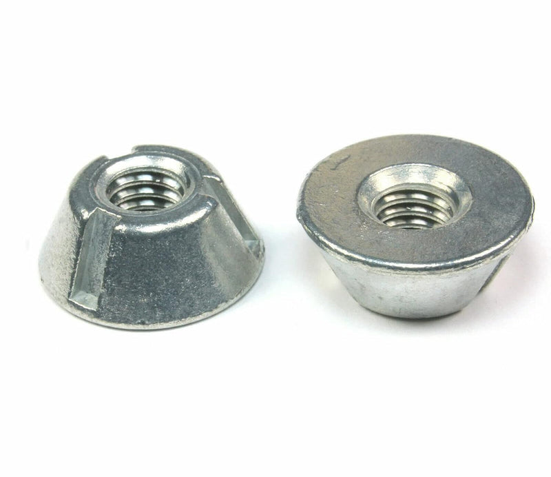[Australia - AusPower] - Anti Theft Security Nuts, Tamper Resistant Tri Groove Nut, Zinc Alloy (10, M8 x 1.25 mm Thread) 