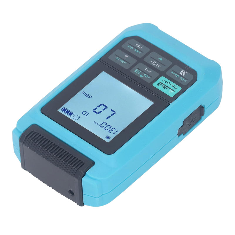 [Australia - AusPower] - Rechargeable Optical Fiber Power Meter -70 ~ +3dBm, 4 in 1 Universal Interface, Flashlight Function, Automatic Power Off, Wavelength Memory, Supports RJ45 Testing for Fiber Optic 