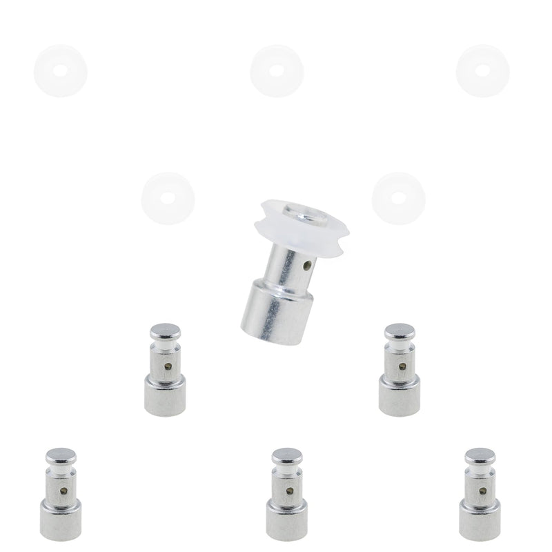 [Australia - AusPower] - DGZZI 6PCS Replacement Float Valve Universal Replacement Float for Pressure Cookers Electric Pressure Cooker Float Valve Kit Float Stem and Rubber Cushion Fits Most Models of Power Pressure Cooker 